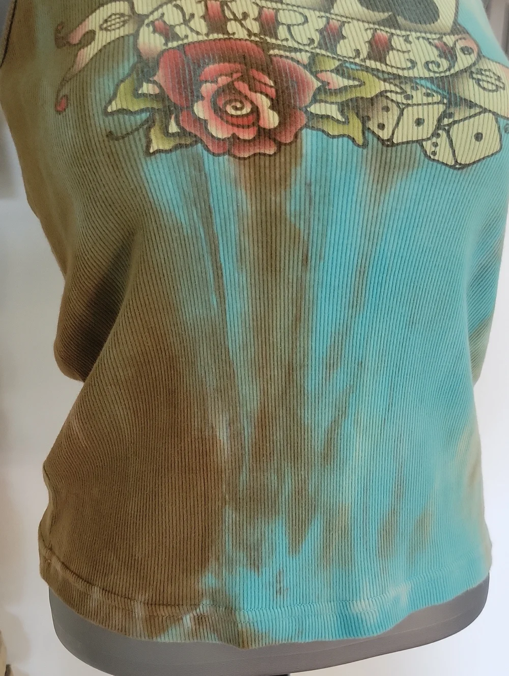 Harley-Davidson Tank Top Medium Blue Tie-dye Vintage